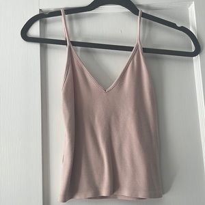 Brandy Melville muted pink comfy tank top